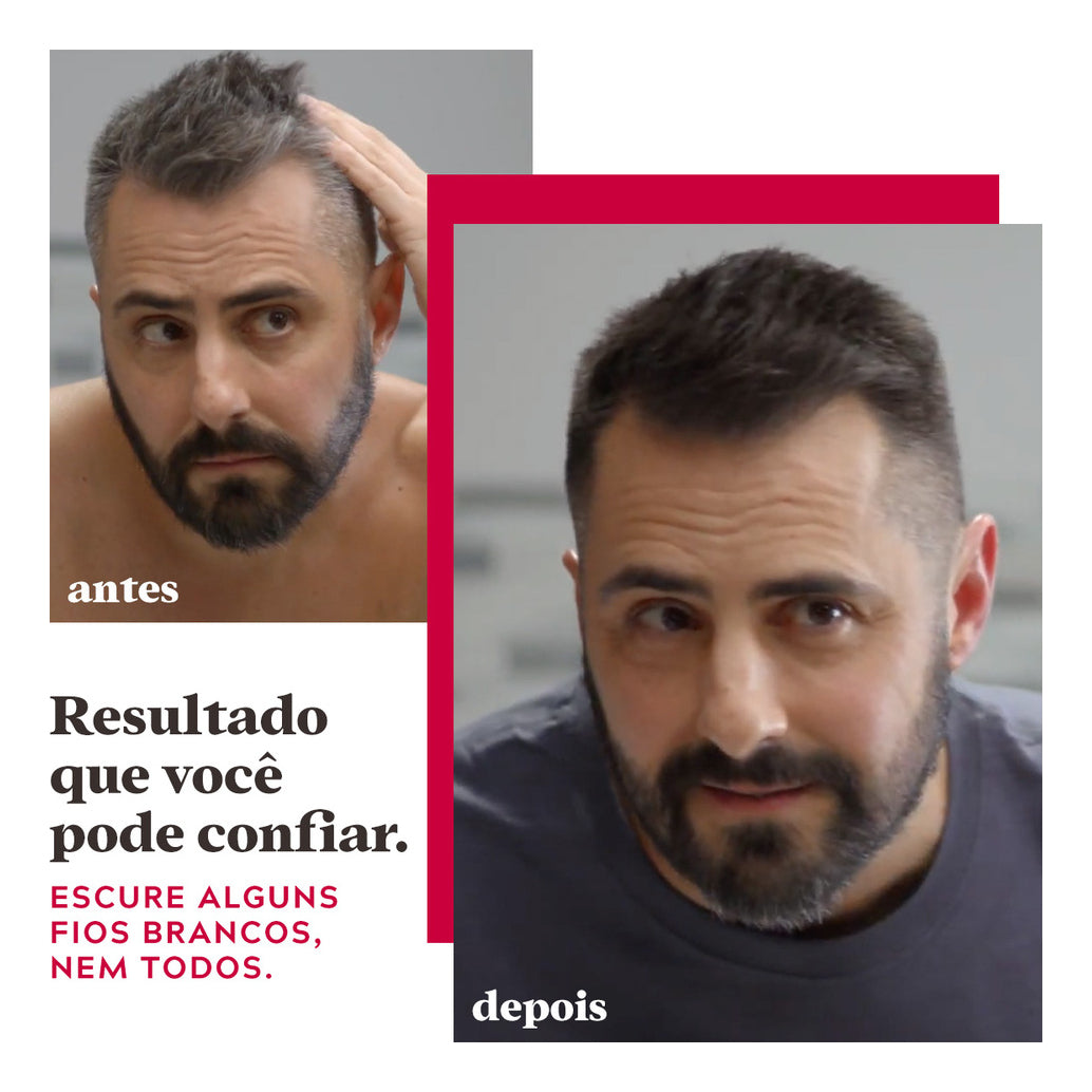 Kit com 3 Frascos Grecin 5 – Castanho Médio Escuro (Shampoo Tonalizante 60ml)