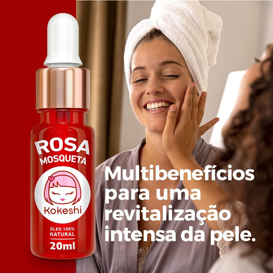 Óleo de Rosa Mosqueta 100% Puro Kokeshi