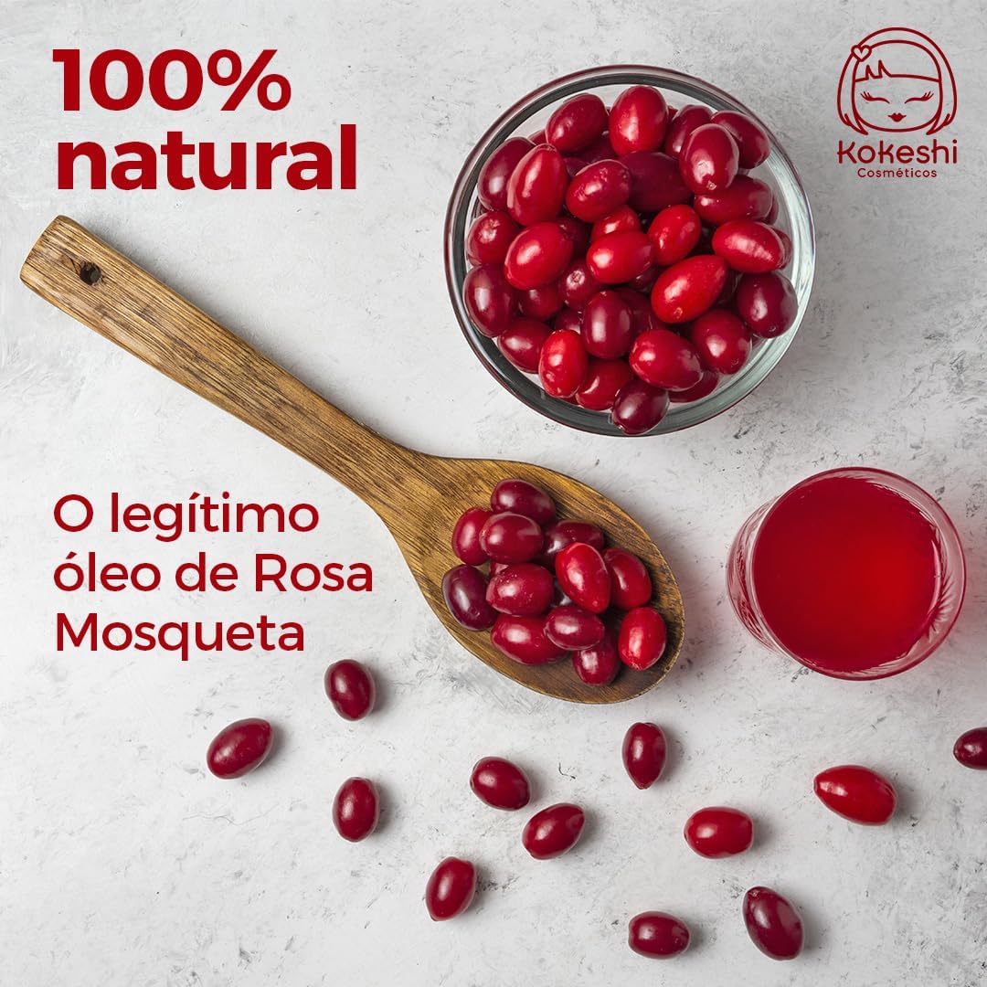 Óleo de Rosa Mosqueta 100% Puro Kokeshi