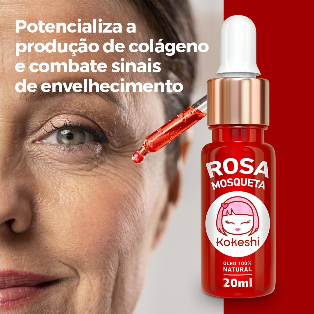 Óleo de Rosa Mosqueta 100% Puro Kokeshi