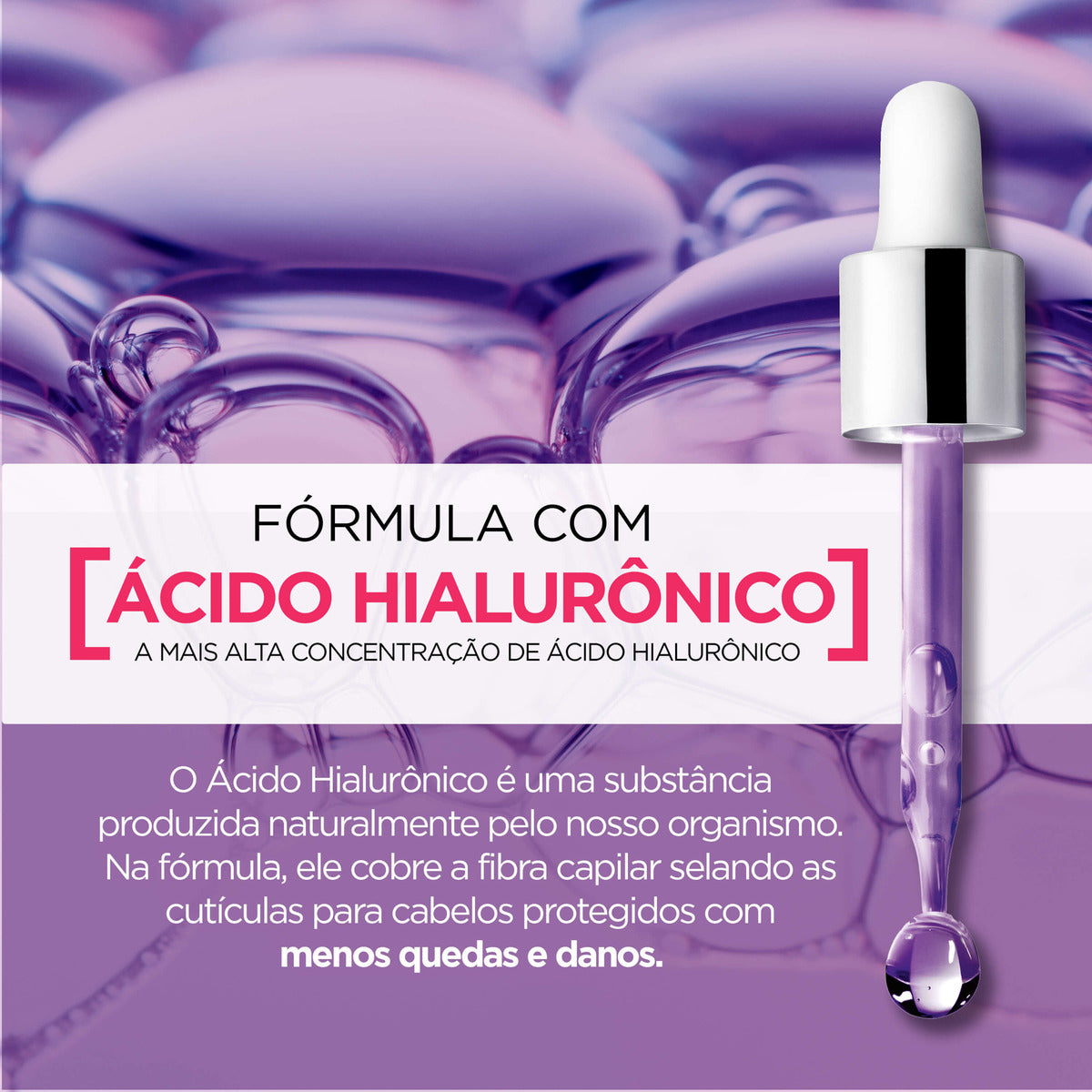 Kit Shampoo 375ml + Condicionador 170ml Hidra Hialurônico Elseve