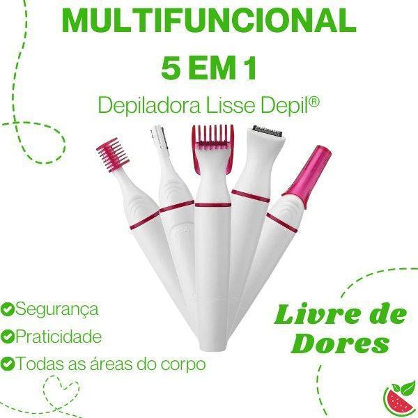 Lisse Depil® - Depiladora Multifuncional 5 em 1 | Pele Lisa Sem Esforço