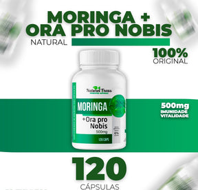 Moringa Oleifera + Ora-pro-nóbis | Super Suplemento Natural – Energia, Imunidade e Proteína Vegetal