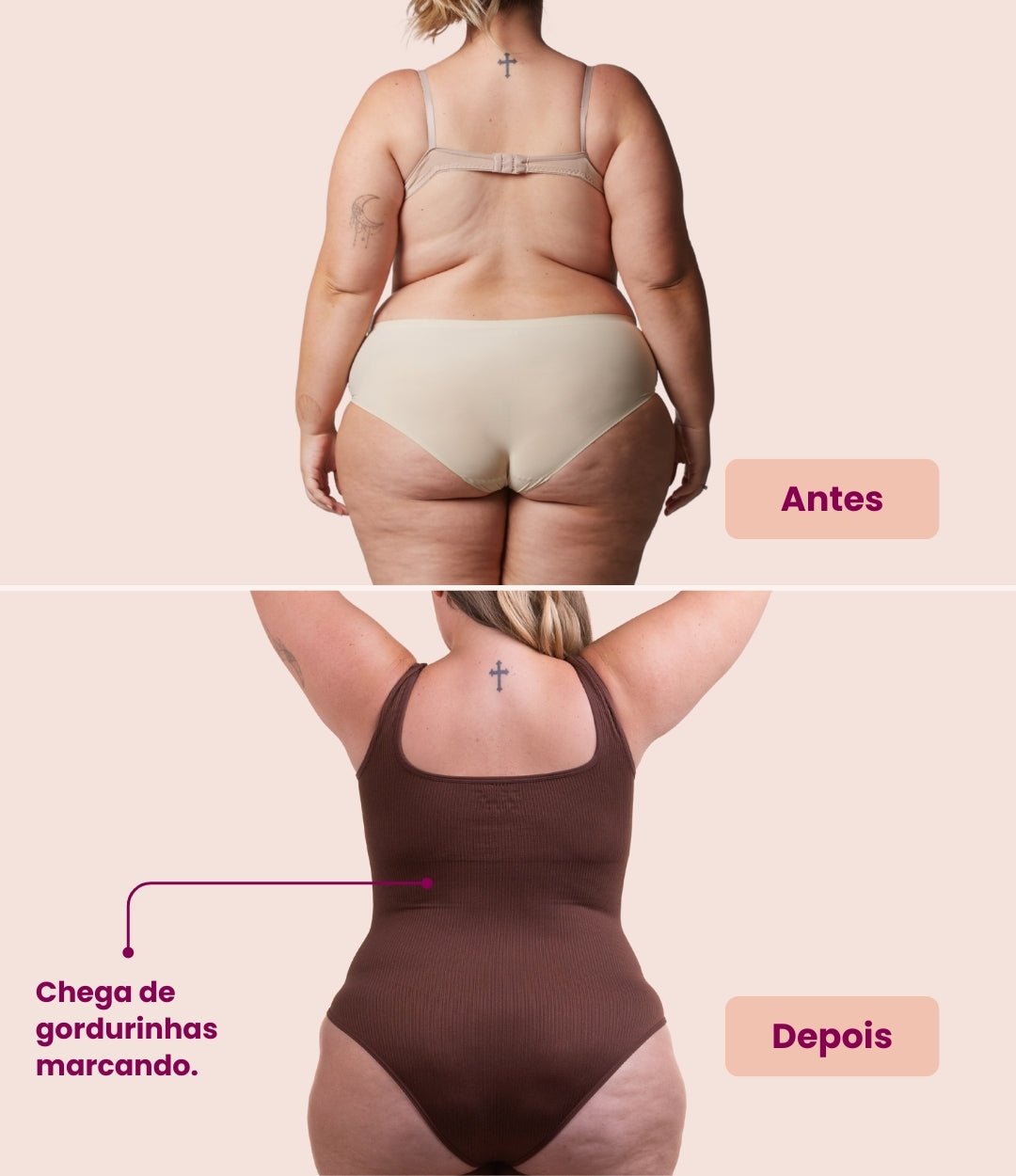 2 Bodys Shaper Canelado – Compre 1 Leve 2 | Conforto e Modelagem Perfeita