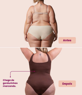 2 Bodys Shaper Canelado – Compre 1 Leve 2 | Conforto e Modelagem Perfeita
