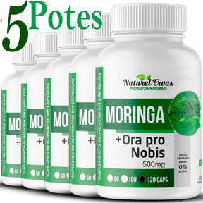 Moringa Oleifera + Ora-pro-nóbis | Super Suplemento Natural – Energia, Imunidade e Proteína Vegetal