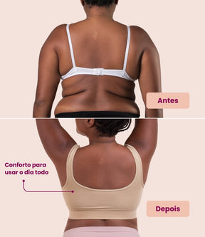 Sutiã Efeito Push Up - Empina e aumenta os Seios Sem Arames Que Machucam
