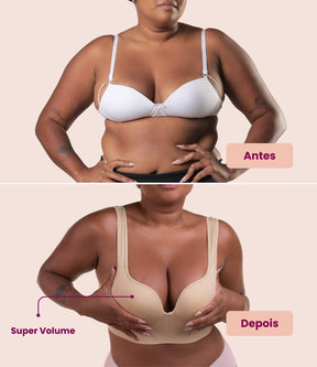 Sutiã Efeito Push Up - Empina e aumenta os Seios Sem Arames Que Machucam